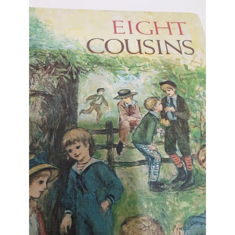 Louisa May Alcott Eight Cousins Illustrated Hardcover Children's Book Original